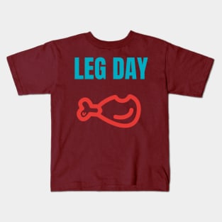 shirt leg day turkey Kids T-Shirt